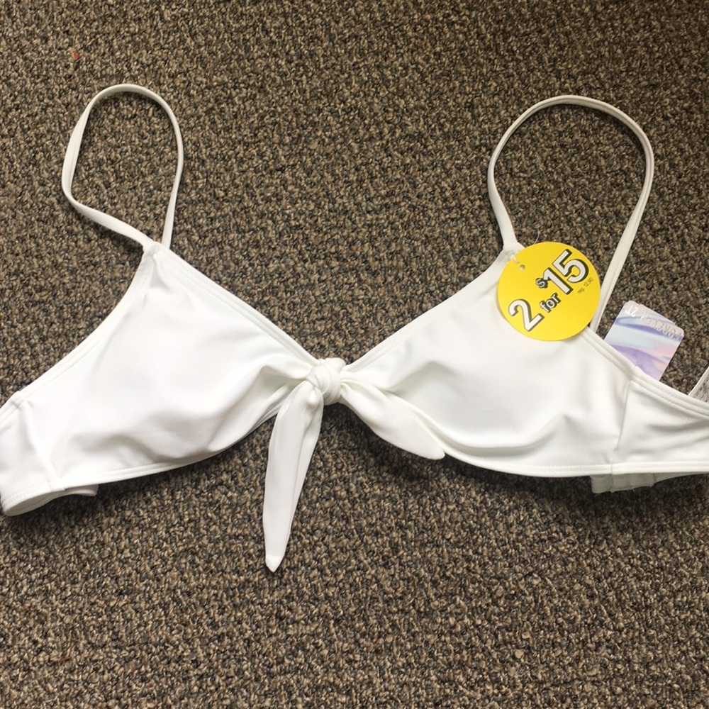 White bikini top